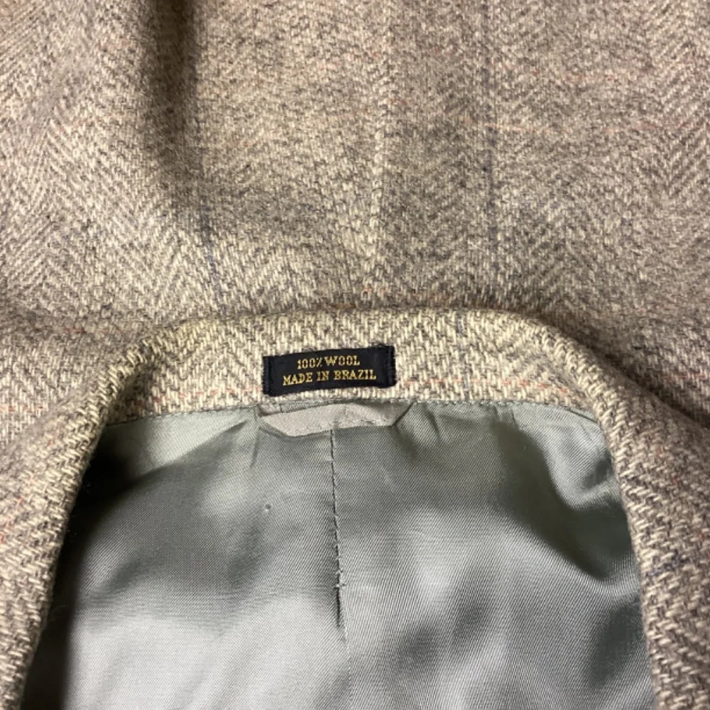 Haggar Blazer Imperial Wool Tweed Plaid Professional Preppy Classic Mens SZ 46R - Picture 7 of 14